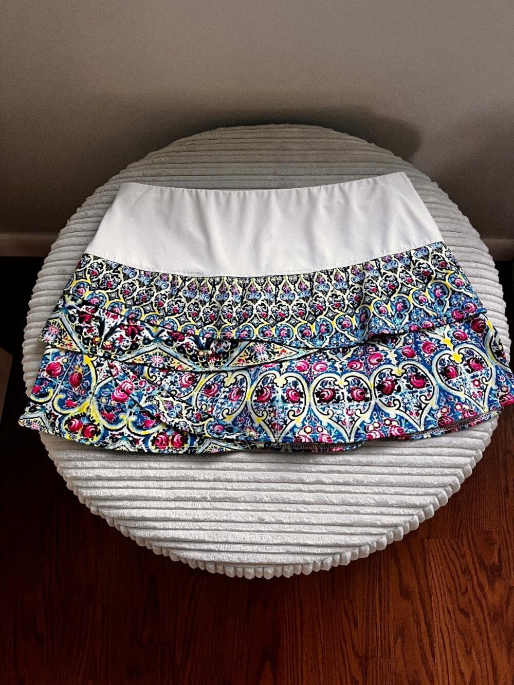 Lucky in Love Tiered Multi Color Skort